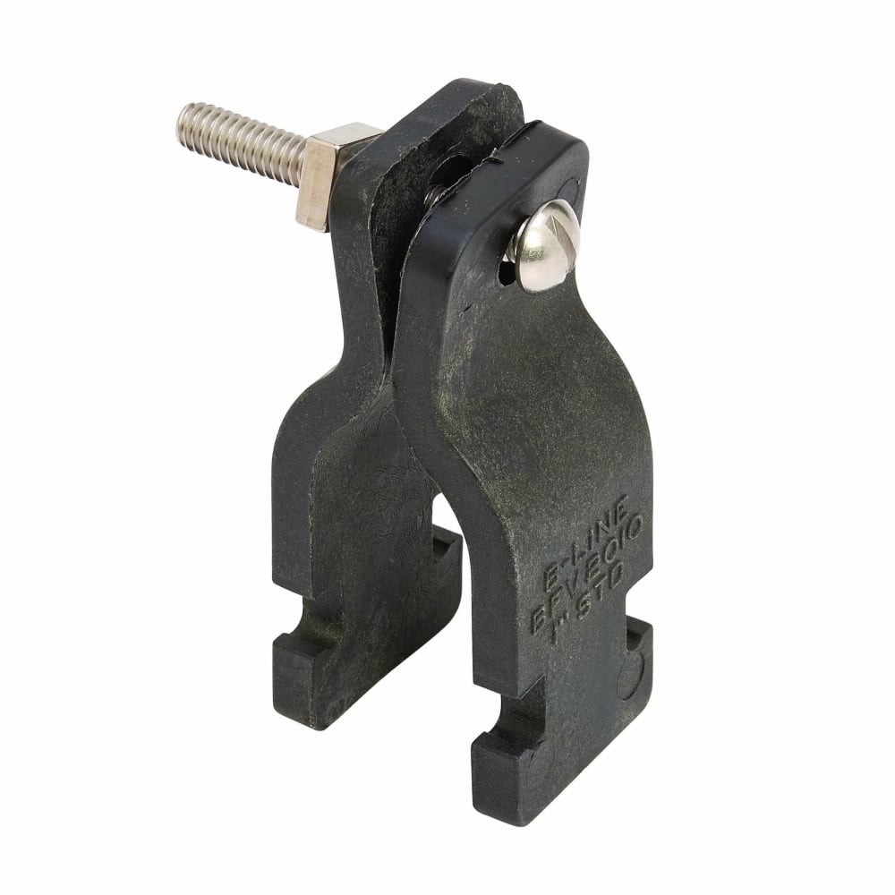 Eaton B-Line series pipe clamp, 0.75" H x 0.75" L x 1.5" W, Steel, Non-metallic pipe clamps