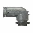 Eaton Crouse-Hinds series squeeze type connector, FMC, 90 angle, Non-insulated, Zinc die cast, 1/2"