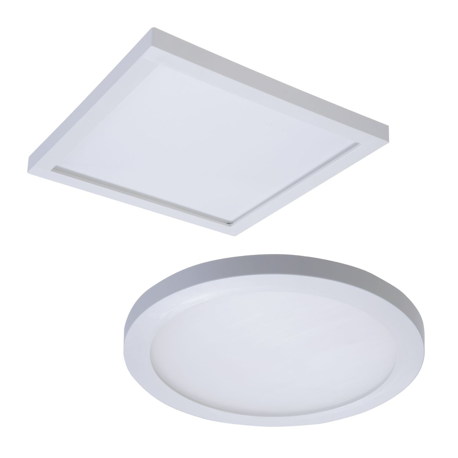 6" Round Surface Mount Downlight, 1200 lumen series, 90CRI, 2700K - 5000K Field Selectable CCT, Matte White, UNV Universal 120-277V.