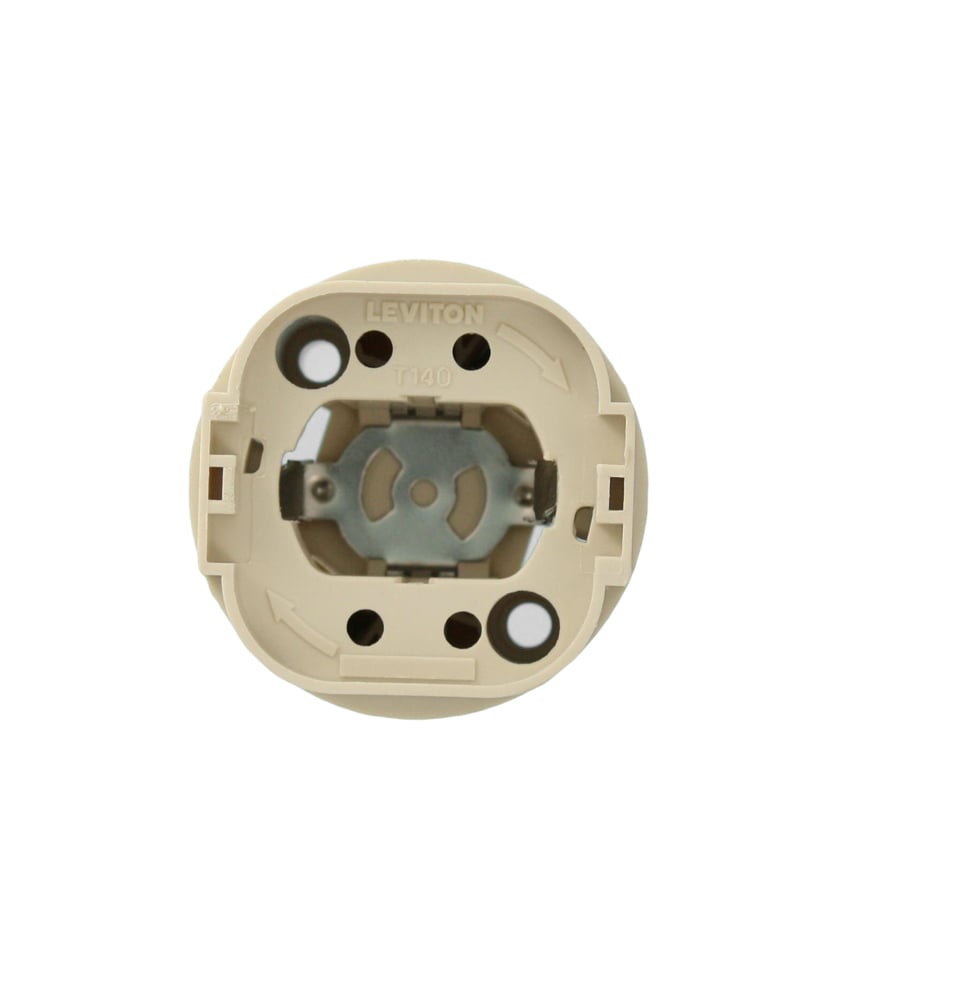 Twist-in Socket for G24q and GX24q Lamp Bases, 4-Pin, 120 W, 600 V, White