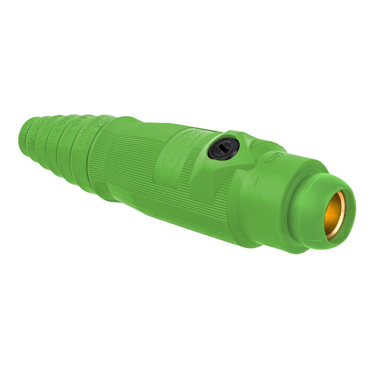 High Ampacity Products, Single Pole,Series 18, Female Plug, 400A 600V AC/DC Max, Green