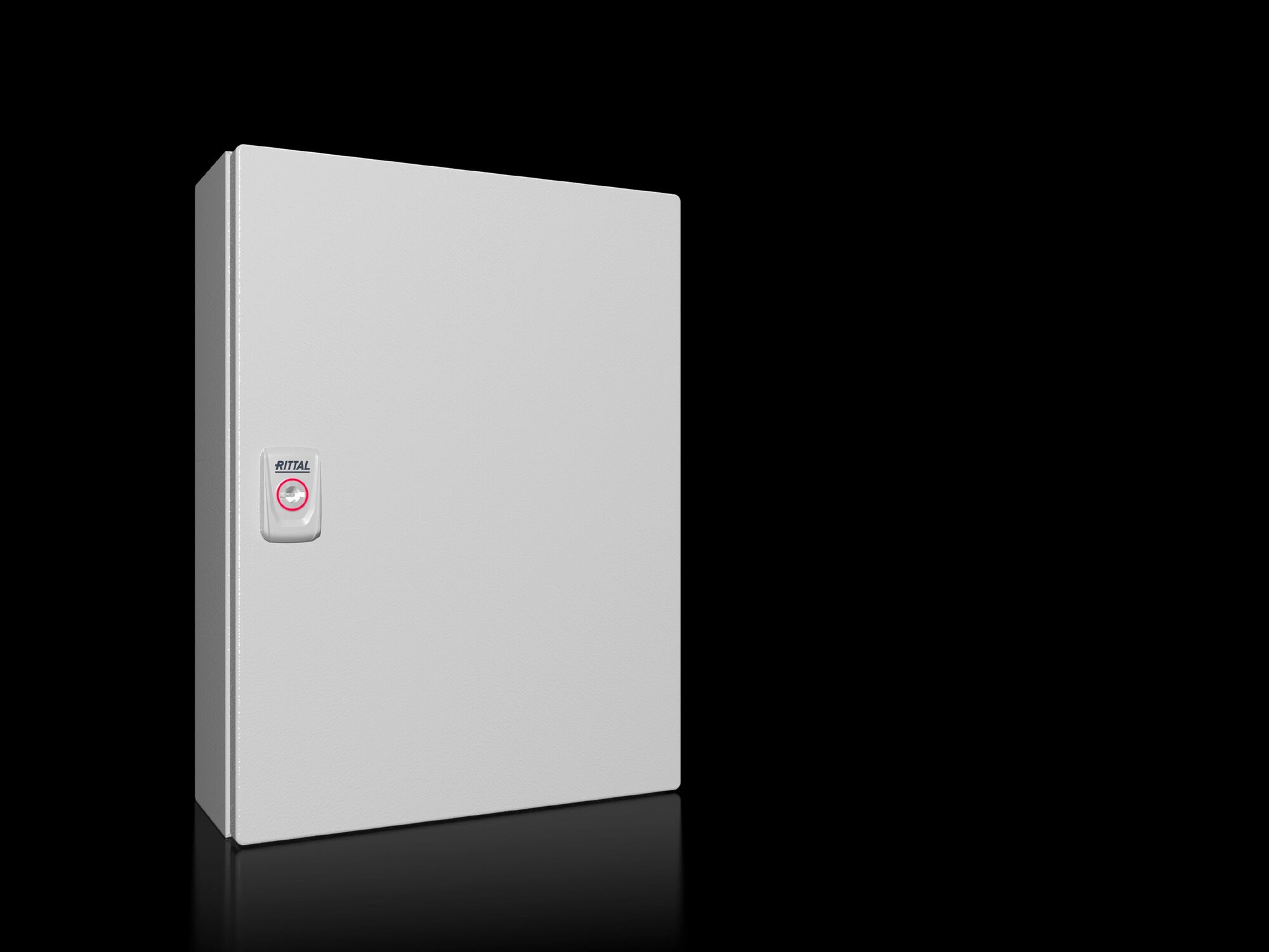 KX E-Box, WHD: 300x400x120 mm, carbon steel, with mounting plate, with door