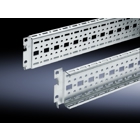 TS punched section with mounting flange, 17 x 73 mm, For the outer mounting level