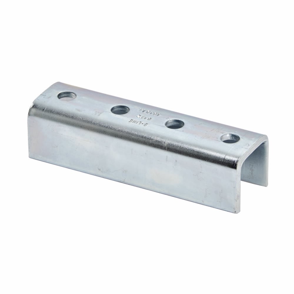 Eaton B-Line series clevis fitting, 1.62" H x 7.24" L x 2.12" W, Steel, Electro-plated, 7/32" Gauge, Fits channel type B22 or B52A