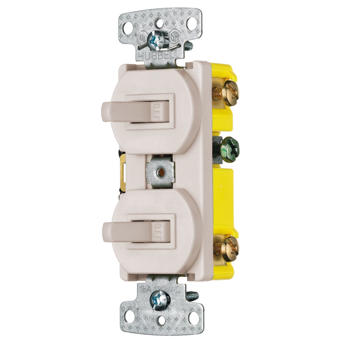RC103LA Traditional 2-Position Standard Traditional Switch Combination Device, Electrical Ratings: 120 V AC, 15 A, 1800 W, 1 Poles
