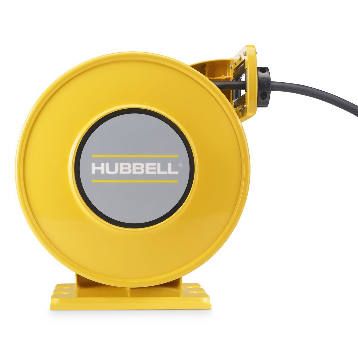 Yellow Weatherproof Reel, UL Type 4, 35 Ft, #12/3 SOW, 20 A, 600 VAC
