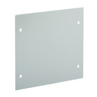 Flush Cover for Pull Box, fits 6.00x6.00, Gray, Steel
