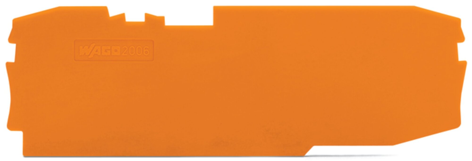 End and intermediate plate; 1 mm thick; orange