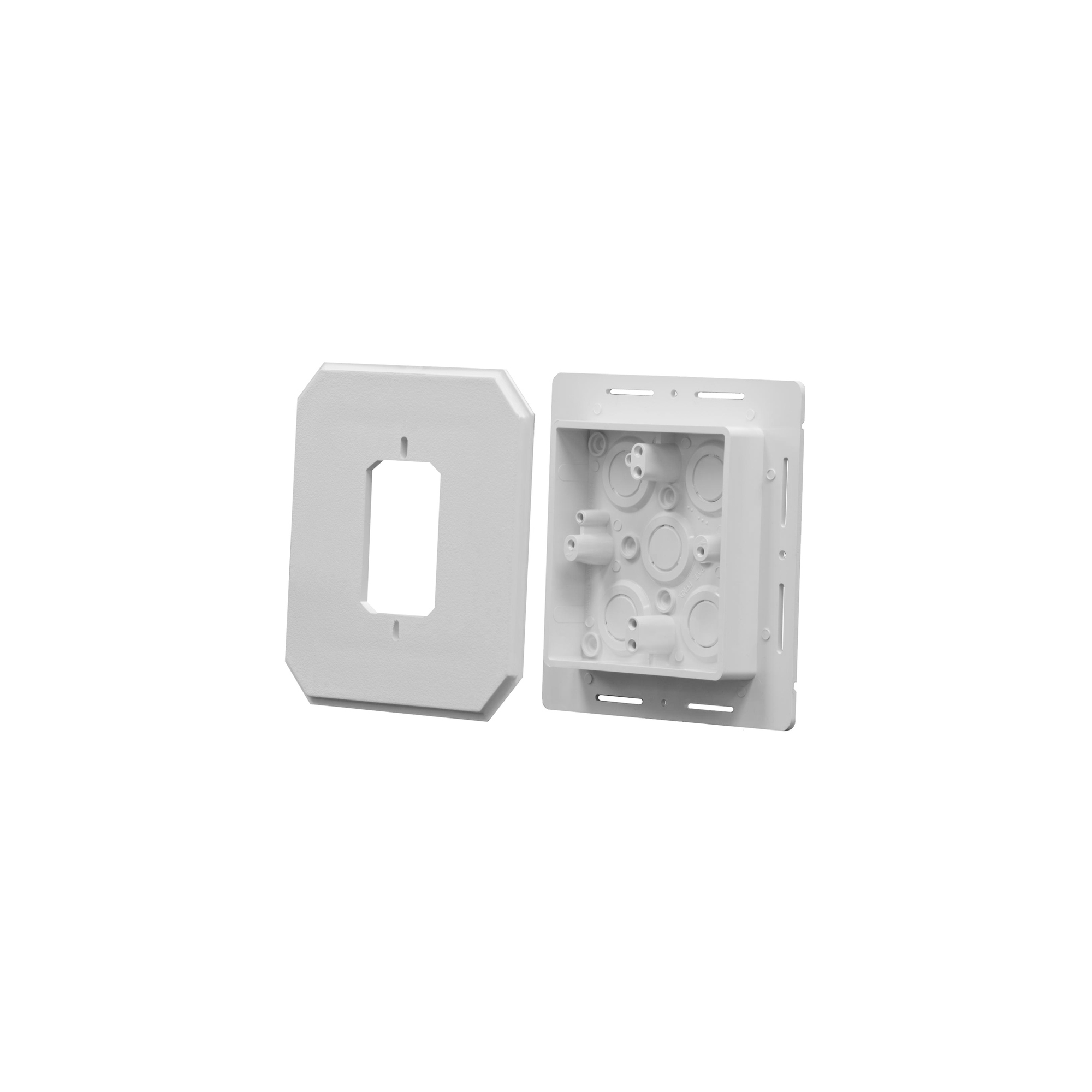Weatherproof Siding Box Kit with Flange; Vertical Mount Crescent