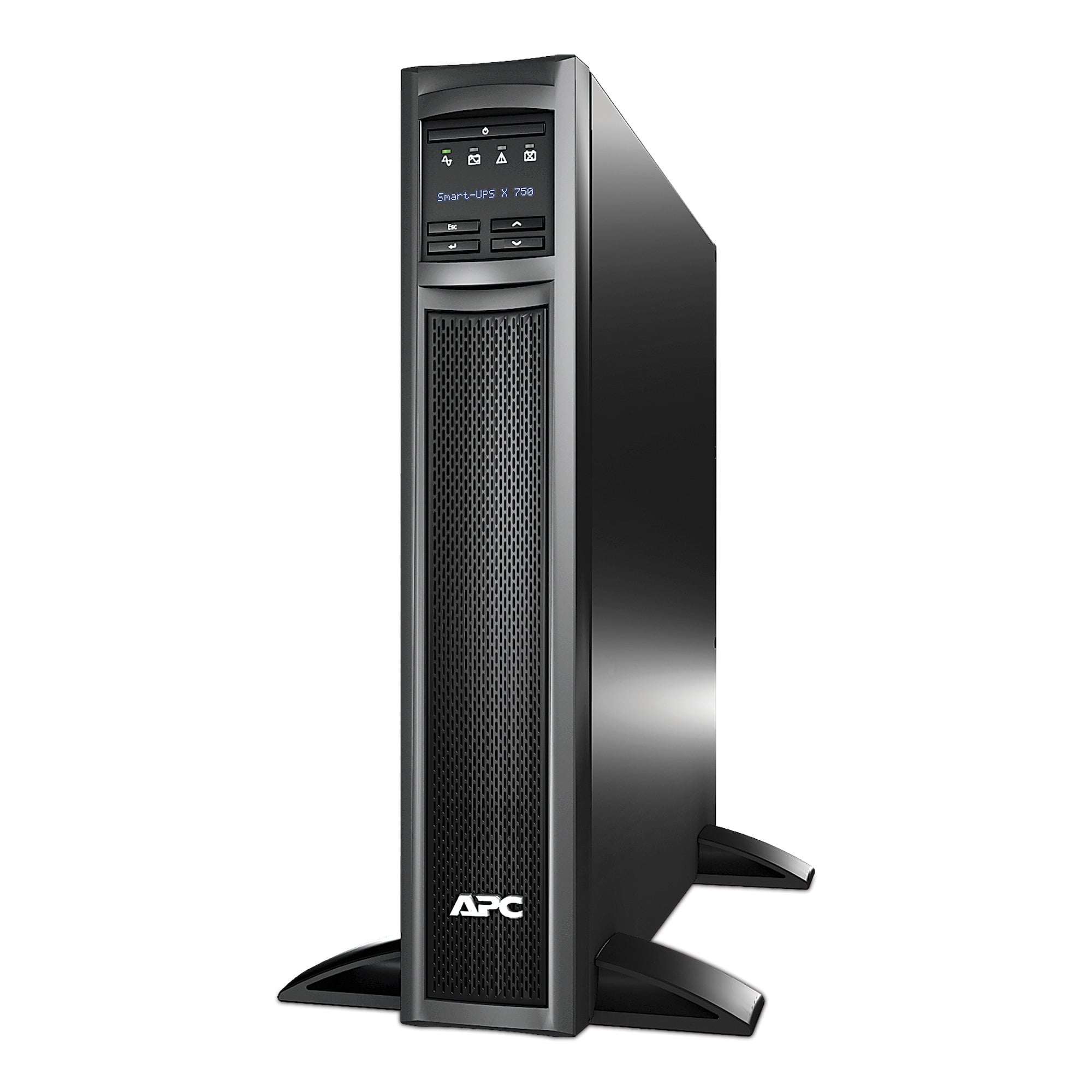 APC Smart-UPS X, Line Interactive, 750VA, Rack/tower convertible 2U, 120V, 8x 5-15R NEMA, SmartConnect port, Extended runtime