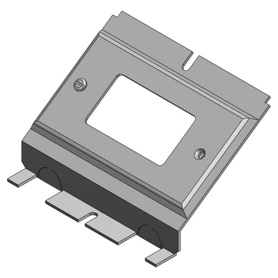Device Plate, Galvanized Steel, GCI Receptacle, For use with Two Gang Recessed Service Floor Box, 90 Cubic Inches, Length 10-1/4 Inches, Width 4-11/16 Inches, Depth 3-3/4 Inches, 3/4 Inch and 1 Inch Conduit Hubs, Cast Iron, Delivers Power, Communications and Data from Standard Conduit with No Exposed Service Fittings and Two Gang Recessed Service Floor Box, 90 Cubic Inches, Length 9-15/16 Inches, Width 5-3/32 Inches, Depth 3-3/4 Inches, 3/4 Inch and 1 Inch Conduit Hubs, Cast Iron, Delivers Power, Communications and Data from Standard Conduit with No Exposed Service Fittings