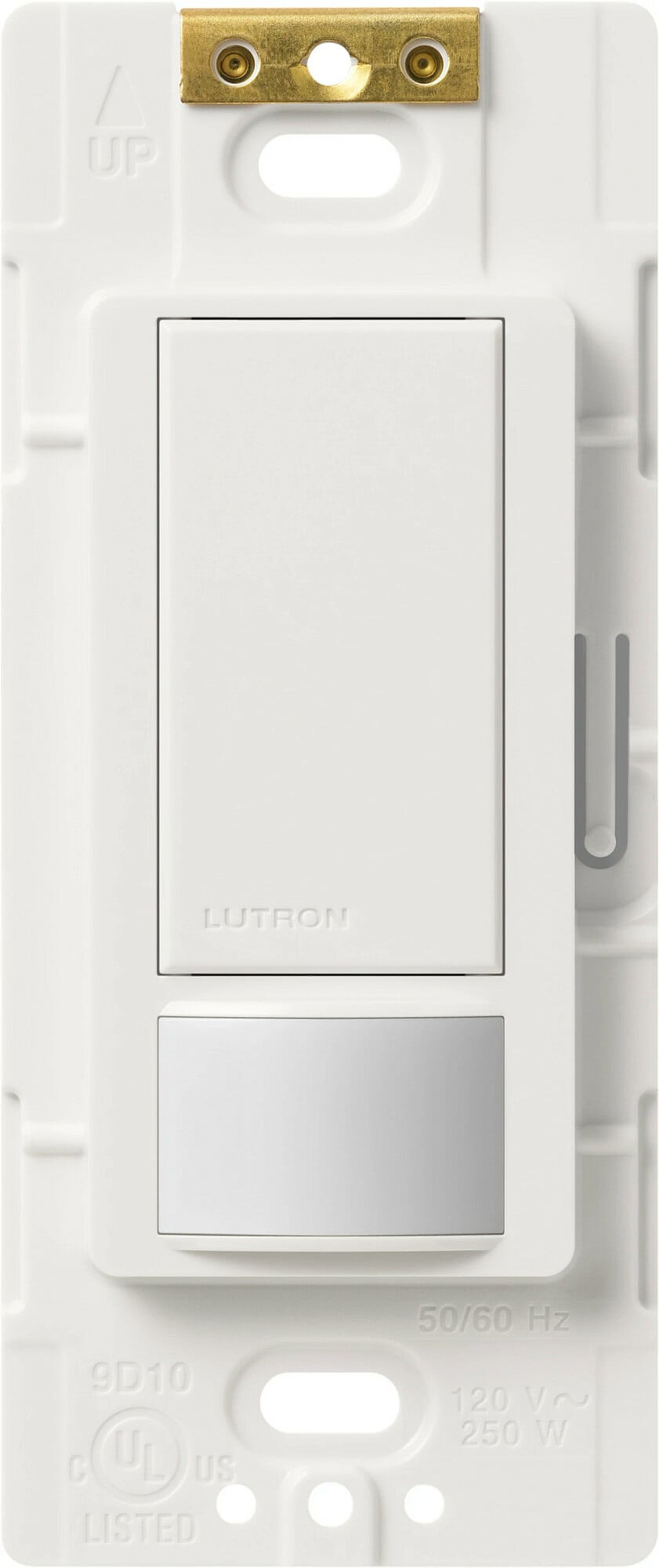 Maestro Vacancy-Sensing Switch, Single-pole, 120V/2A, clamshell packaging in white