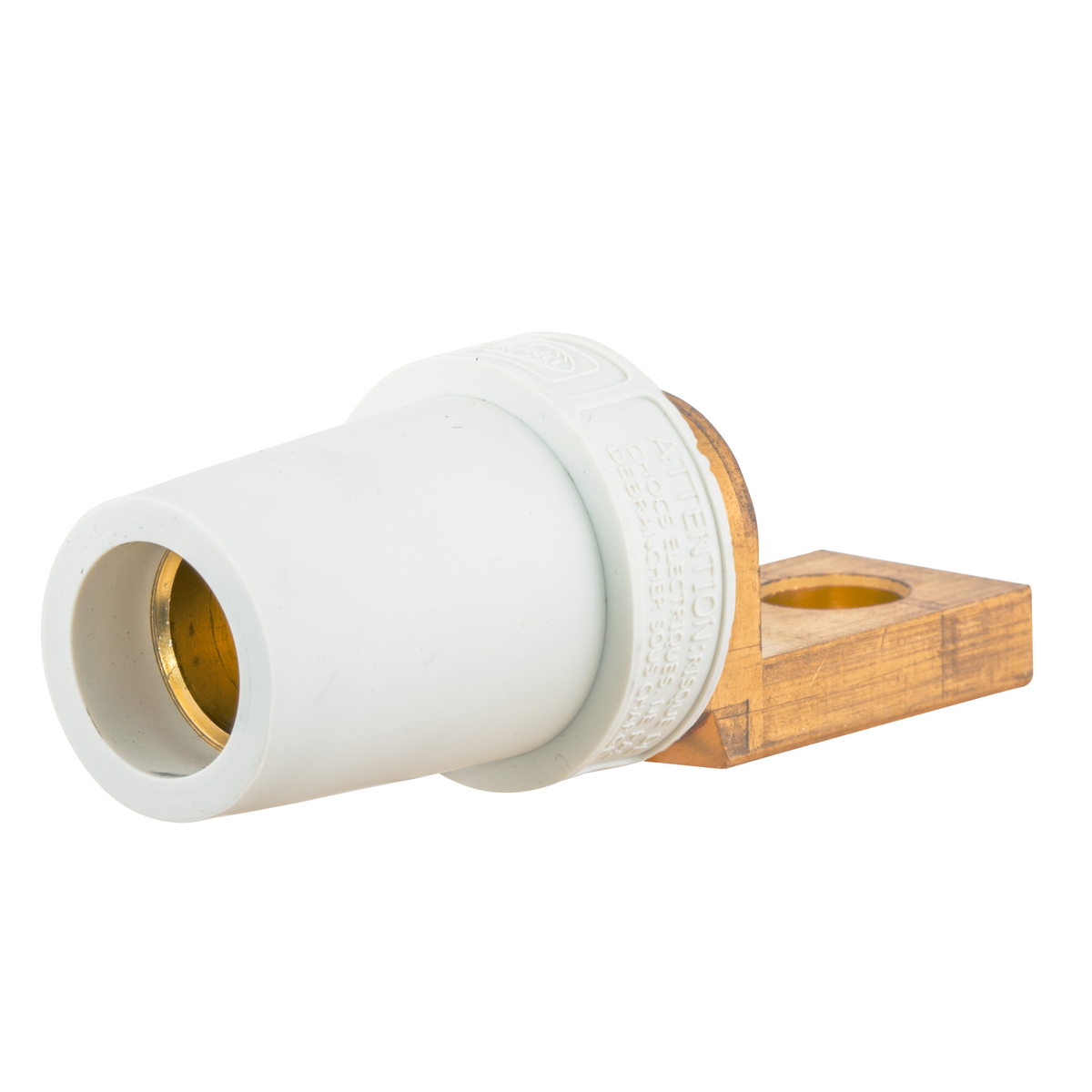 Single Pole Products, 300/400A Series,Female, Offset Stud Type, White