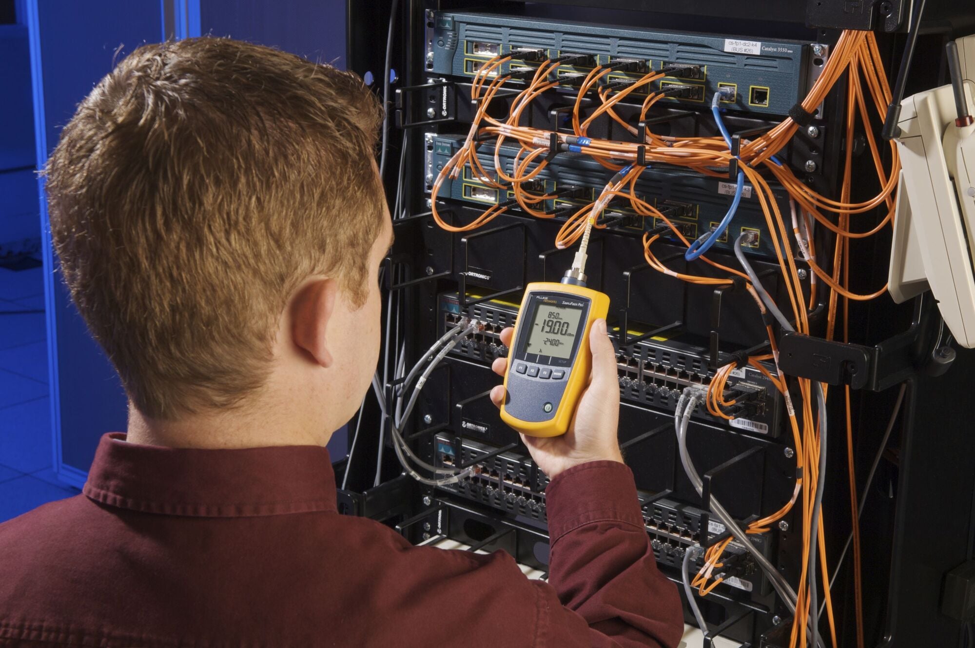 MULTIMODE FIBER POWER METER & SOURCE WITH INSPECTION