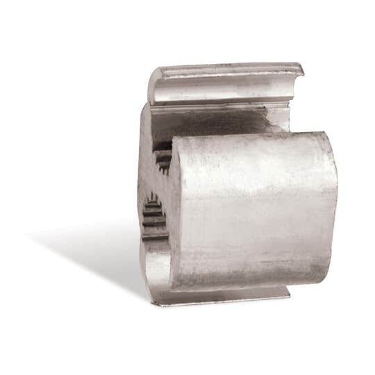 Aluminum Wide Range H-Type Compression Connector Main: 4/0 - 3/0 ACSR, 4/0 - 3/0 Str., Tap: 2/0 - 1/0 ACSR, 3/0 - 2/0 Str., Die: D, D3.  2-3/16 inch
