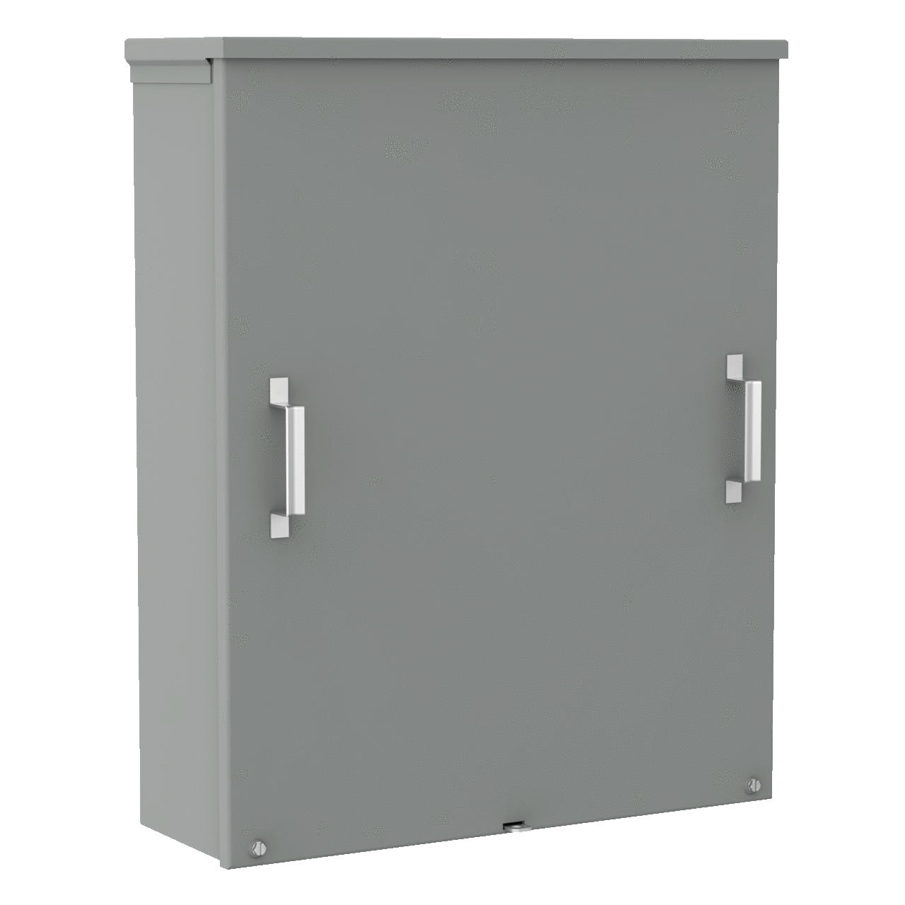 Screw-Cover Drip-Shield Type 3R With Knockouts, 24x24x8, Gray, Steel