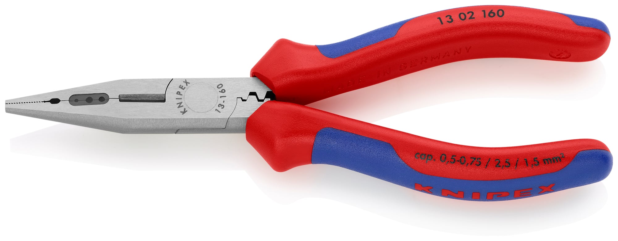 4-in-1 Electricians' Pliers-Metric Wire, 6 1/4 in., Multi-Component
