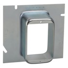 Single Gang Device Extension Ring, 10.5 Cubic Inches, 5 Inches Square x 1-1/2 Inch Raised, Pre-Galvanized Steel