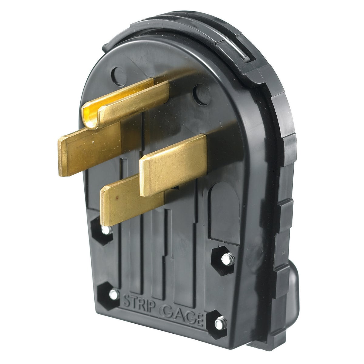TradeSelect, Straight Blade Devices, Residential Grade, Male Plug, 30A 125/250V, 3-Pole 3-Wire Non-Grounding, 14-30P, Polarized