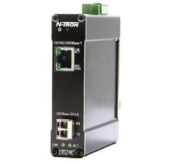 1002MC Gigabit Industrial Media Converter, LC 10km