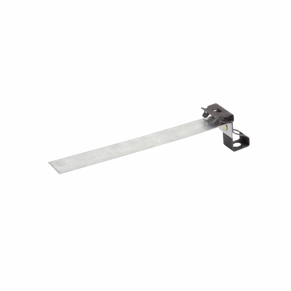 Eaton B-Line series all threaded rod and drop wire supports, Hangers, Flange, 1" Height, 1" Length, 1" Width, 0.062lbs, Rod to beam hangers, .13" Min mount size, .25" Max mount size, 0.25" rod size, 160 lbs load capacity