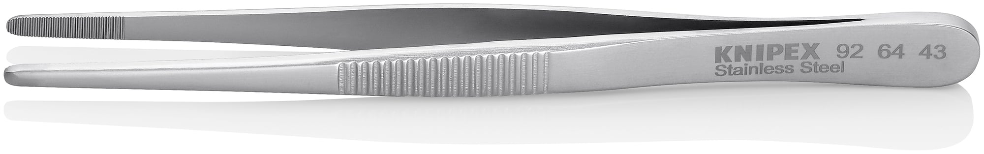 Stainless Steel Gripping Tweezers-Blunt Tips, 4 3/4 in., 1.20 mm TT, 2.70 mm TW