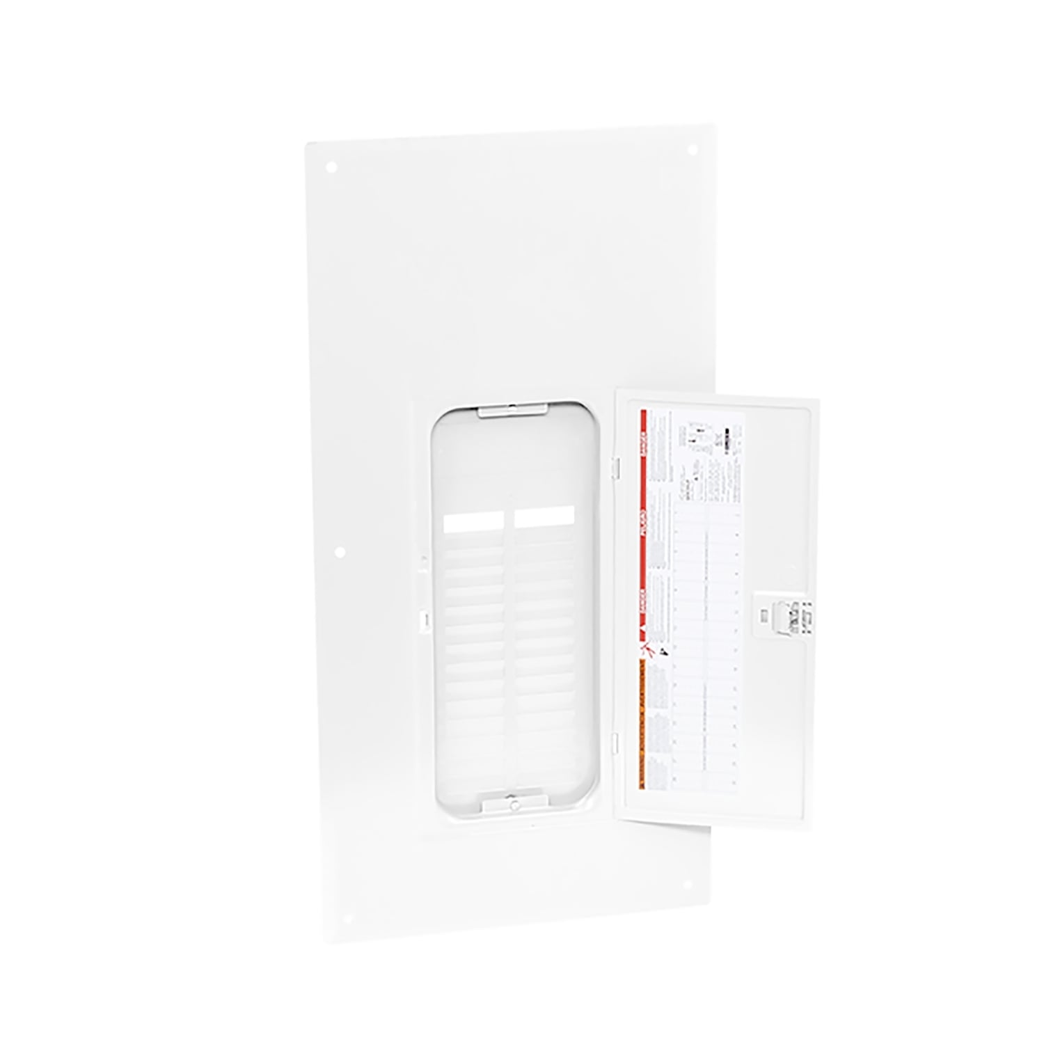 Replacement cover, QO, for 30 space load center, flush, white