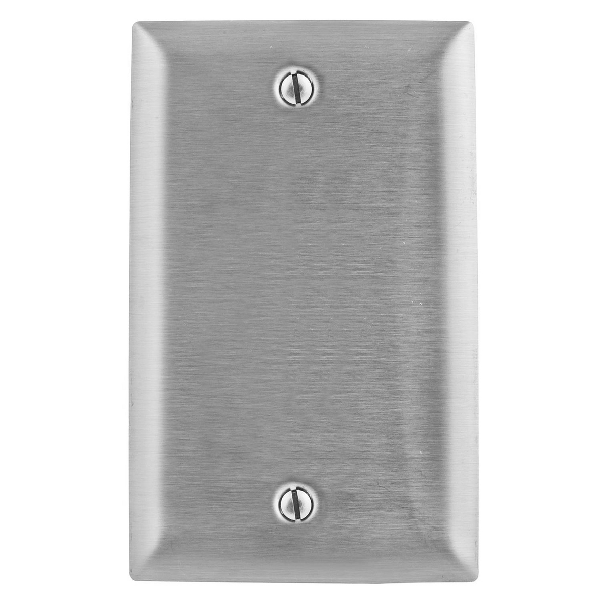 Wallplates and Boxes, Metallic Plates, 1- Gang, Blank, Jumbo, Stainless Steel