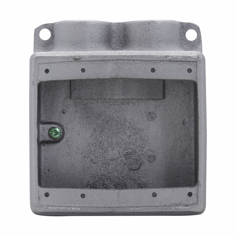Eaton Crouse-Hinds series Condulet FS device box, Shallow, Feraloy iron alloy, Two-gang, S shape, 3/4"