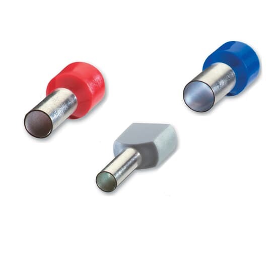 Polypropylene-Insulated Old DIN Ferrule, Total Length .571 Inches/14.5mm, Pin Length .315 Inches/8mm, Pin Diameter .043 Inches/1.1mm, Base Diameter .102 Inches/2.6mm, Wire Range #20 AWG/.50mm2, Color Orange, Copper, Tin Plated