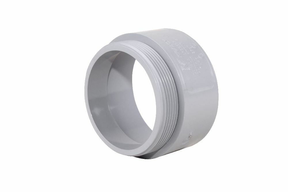 TA40 4" PVC TERMINAL ADPT KRALOY
