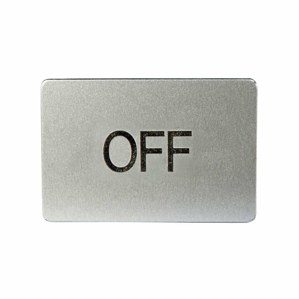 Eaton M22 pushbutton legend plate insert,  M22 Modular Pushbutton Legend Plate Insert, 22.5 mm, Inscription: OFF/ GB5, IP66, NEMA 4X, 13