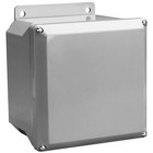 Circuit Safe Polycarbonate NEMA Enclosure Assembly with screw-on opaque cover, 8 Inches x 8 Inches x 4 Inches
