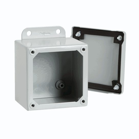 10 Module Junction Box A1010SC Junction Box, 10 in H x 10 in W x 4 in D, Screw/Solid Cov ...