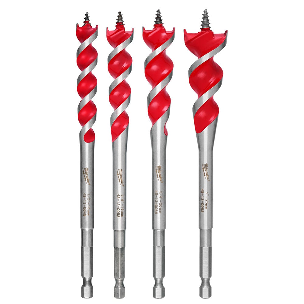 4 Pc Speed Feed Wood Bit Set