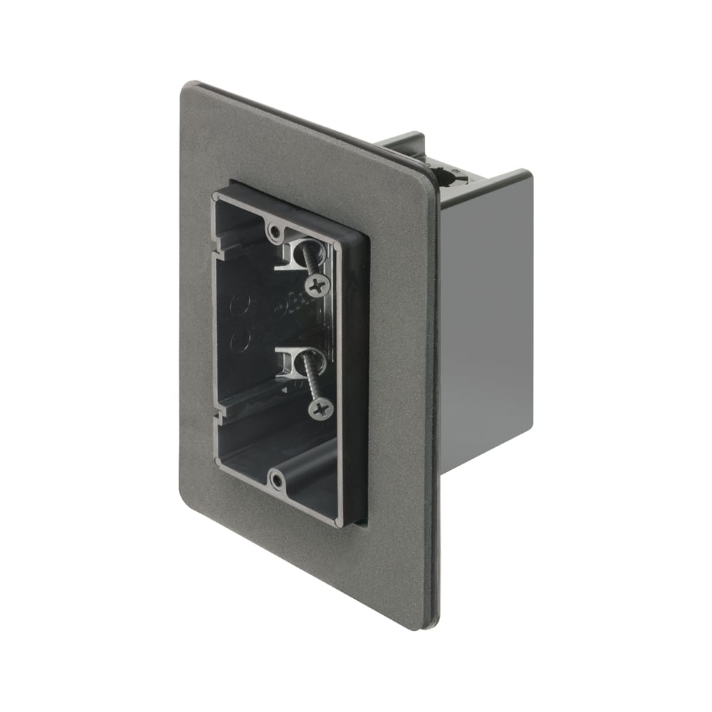 One Box Vapor Boxes for Devices. Flange forms a protective barrier against air infiltration. 2 Hour Fire Rating. Single Gang. Screw On. 22 cu. in.