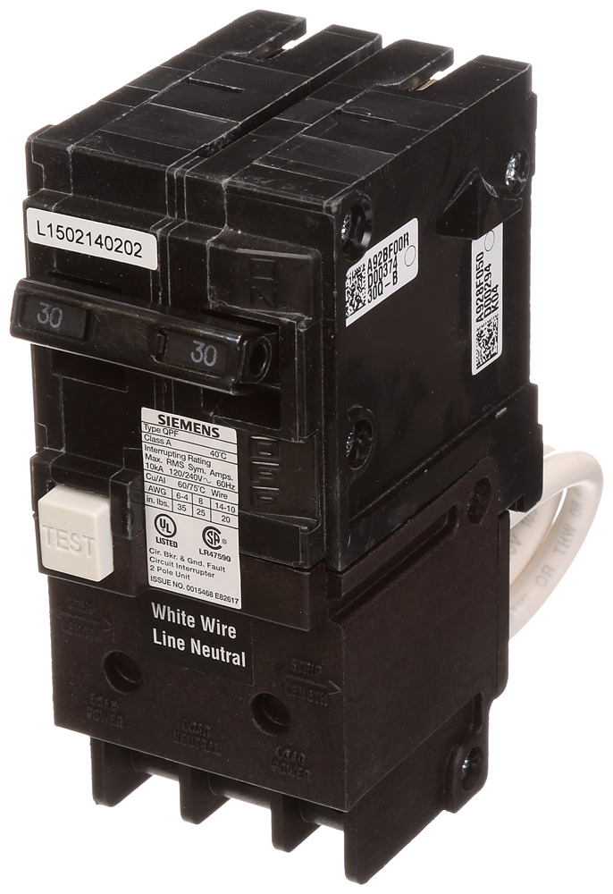 BRKR 20A 2P 120/240V 10K QPFB GFCI 5MA