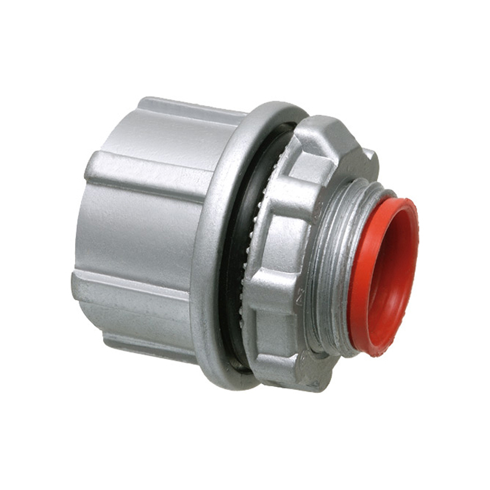 Zinc Die-cast water conduit hub for rigid IMC conduit. Comes with insulated throat. Trade Size 3-1/2".