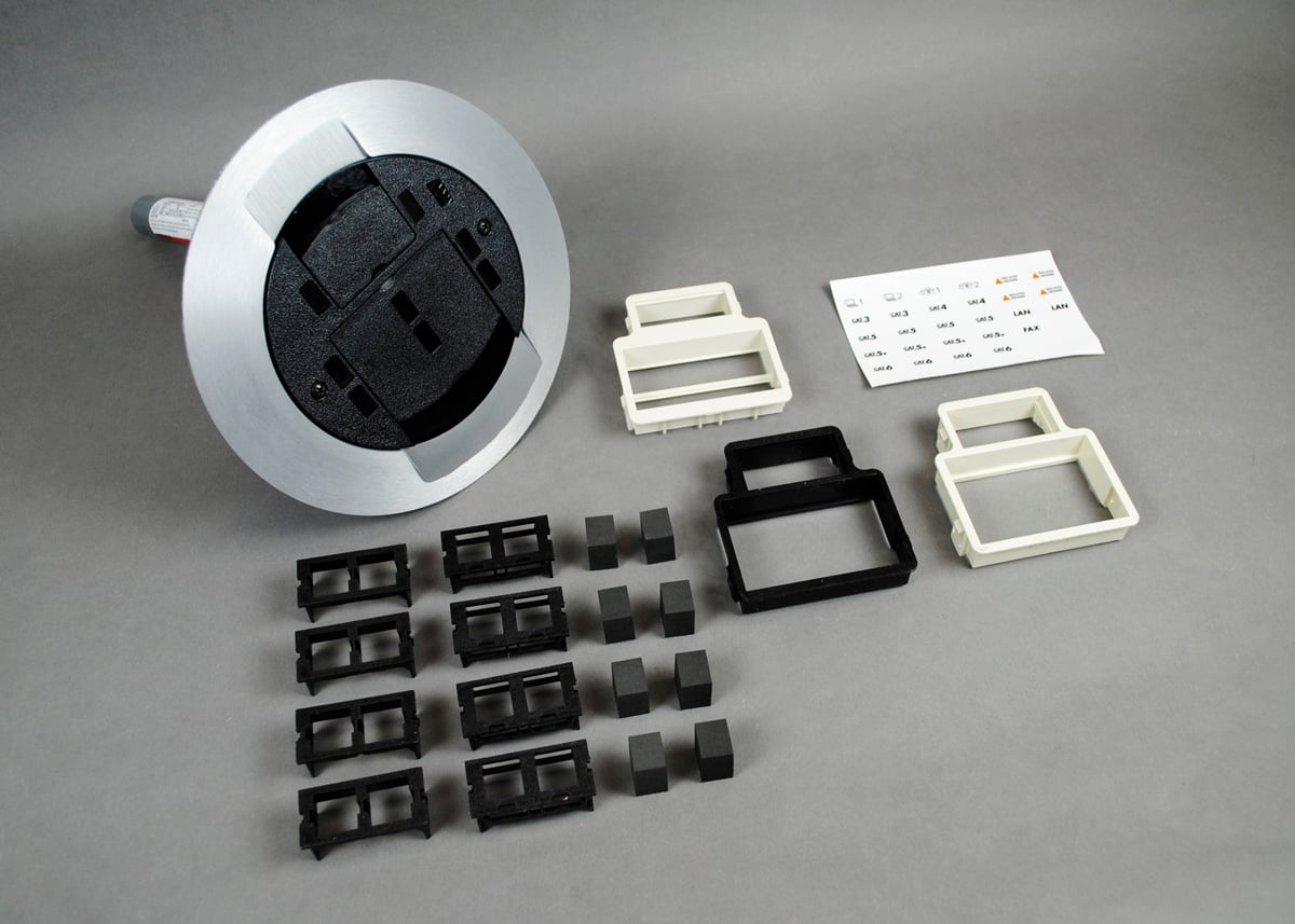 FLUSH POKE-THRU ASSY/BS/TC