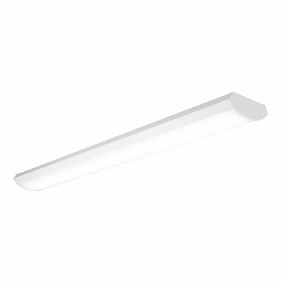 3.58 ft. White Low Profile LED Wrap Light Fixture at 4460 Lumens, 3500K, Dimmable