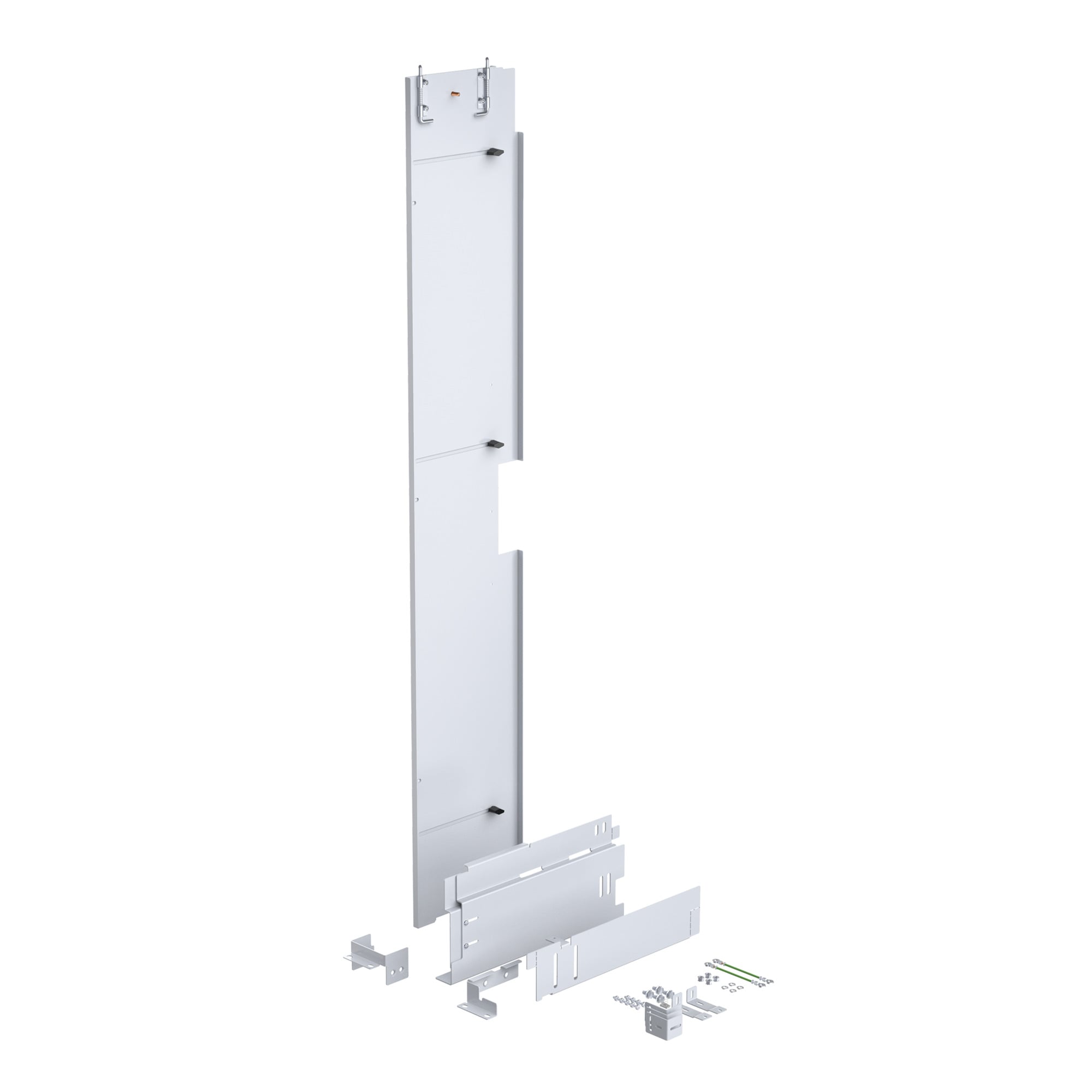 Universal Barrier Panel for Unibody Free-stand, fits A=62 and C=12, White, Steel