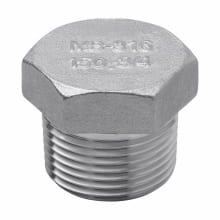 Eaton Crouse-Hinds series PLG conduit plug, Rigid/IMC, Stainless steel, 1/2", Hex head