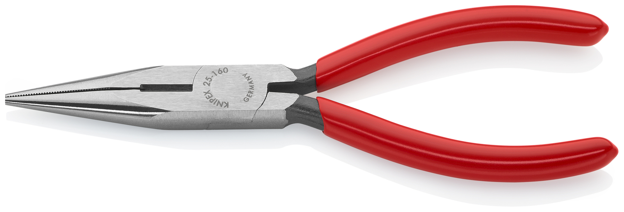 Long Nose Pliers with Cutter, 6 1/4 in., Plastic Coating, Bulk