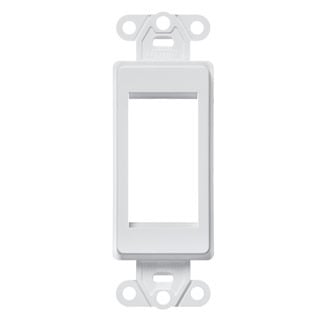 Decora Insert with Cut-Out for MOS Adapters. 1 Unit Insert, Color: White                                                                                                                                      0