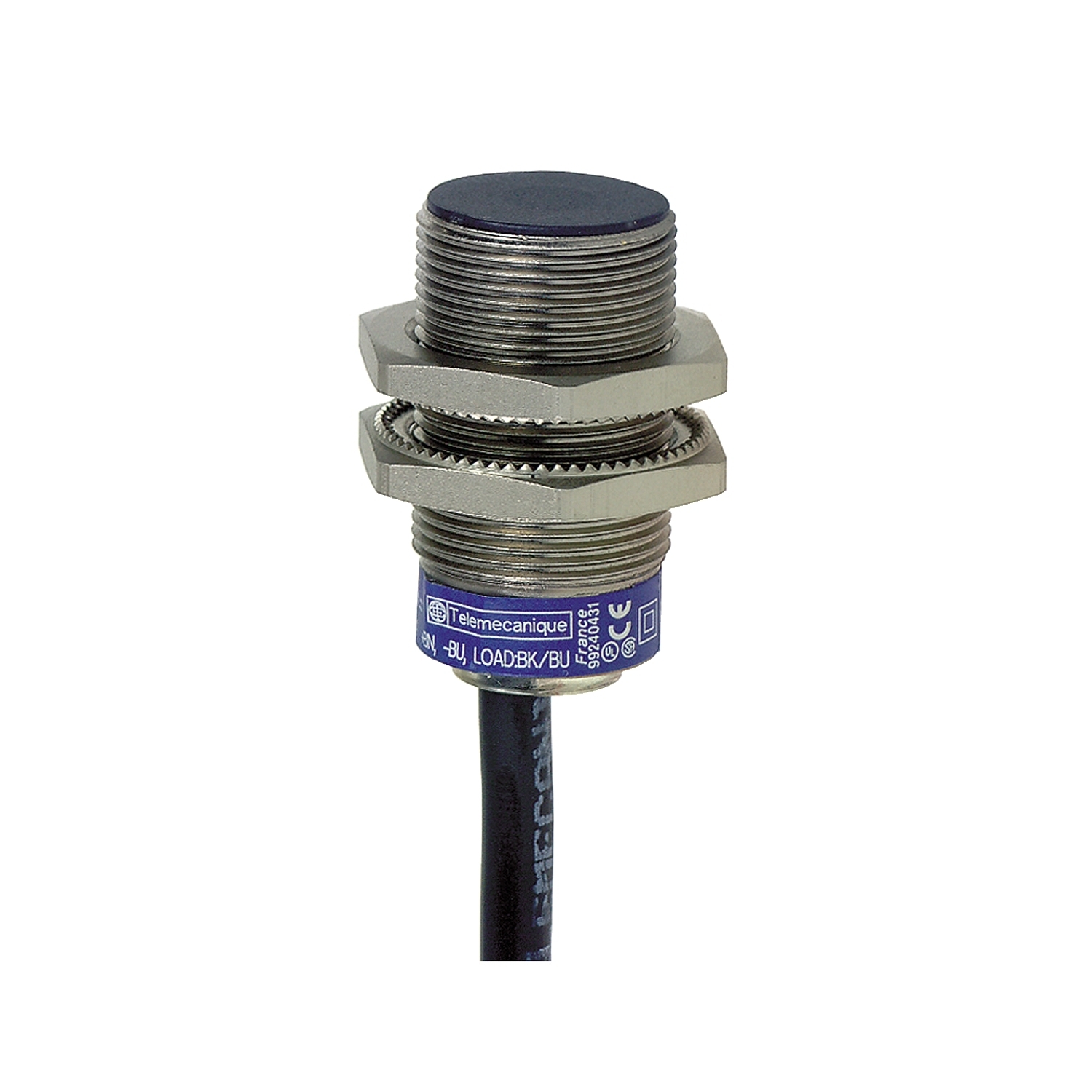 Inductive proximity sensors XS, inductive sensor XS1 M18, L39mm, brass, Sn10mm, 12...24 VDC, cable 2 m