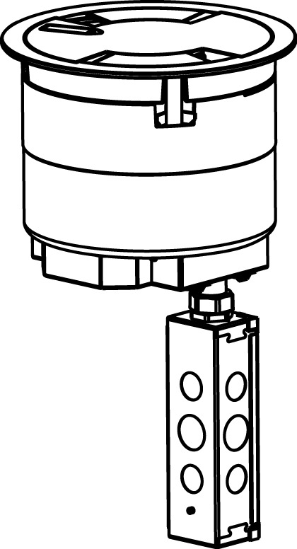 8IN PREWIRED FLUSH STYLE ASSEM BZ