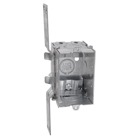 Gangable Switch Box, 12.5 Cubic Inches, 3 Inches Long x 2 Inches Wide x 2-1/2 Inches Deep, 1/2 Inch Knockouts, Pre-Galvanized Steel, Non-Metallic Cable Clamps (C-5) and CV Bracket Recessed 7/8 Inches, For Non-Metallic Sheathed Cable