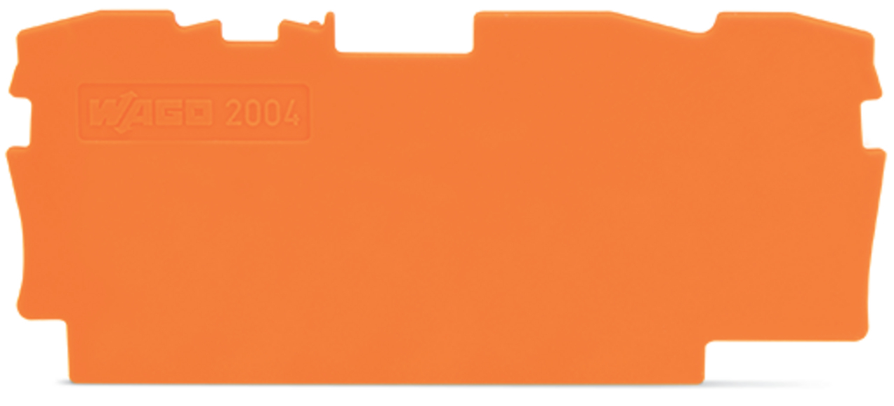 End and intermediate plate; 1 mm thick; orange