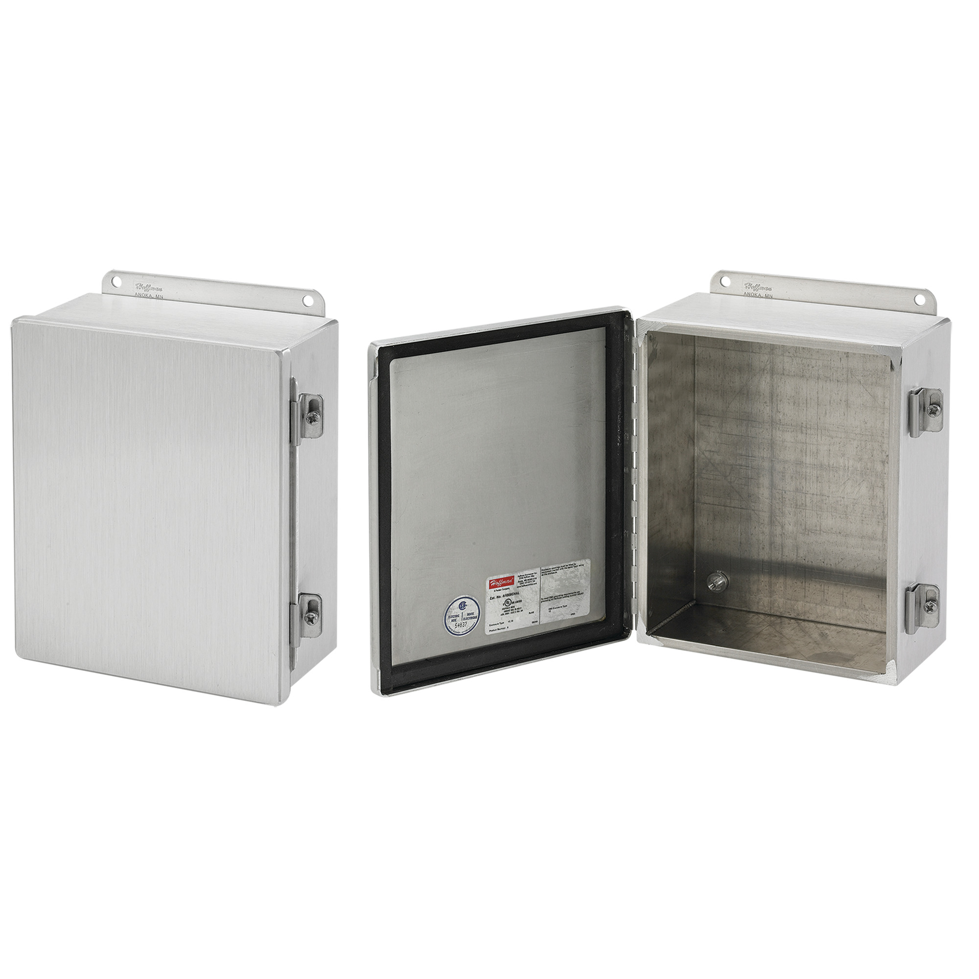 Continuous Hinge with Clamps Type 12, 10.00x8.00x4.00, Brushed, Aluminum