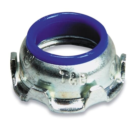1 Inch Insulated Bushing, Aluminum, Blue Insulating Liner In Throat for Use with Rigid/IMC Conduit